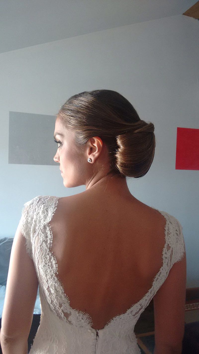 Moño sencillo para novia